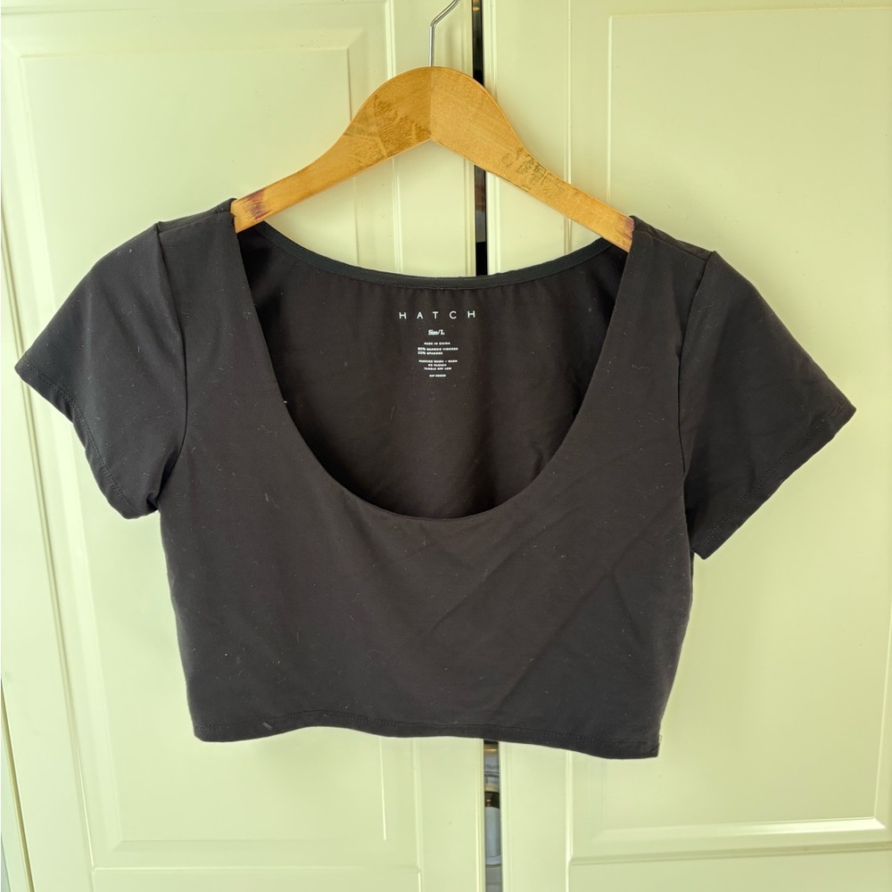 Hatch Maternity Black Matching Set - crop top and skirt